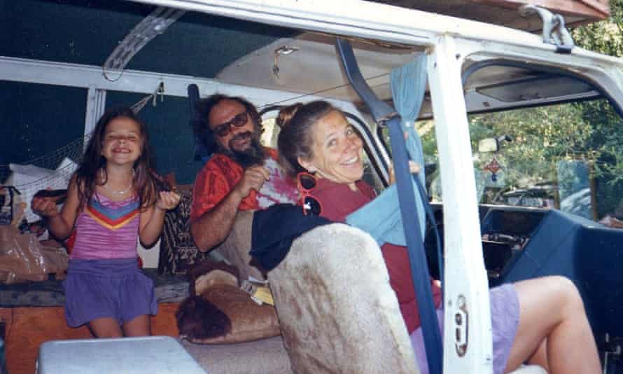 ‘Hippies in a van:’ Felisa Rogers and her parents.